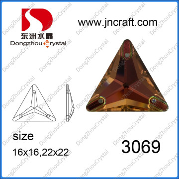 Sew on Flat Back Crystal Stone N Triangle Shape